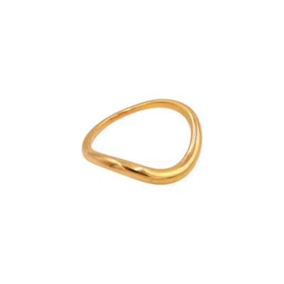 1610istanbul Women's Golden Horn Minimalist Ring
