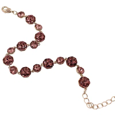 1610istanbul Women's Grey Bosphorus Amethyst Swarovski Bracelet In Gray