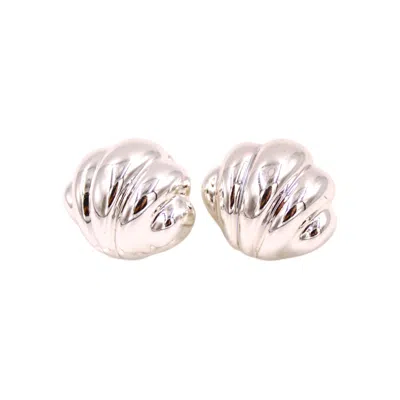 1610istanbul Women's Grey Bosphorus Croissant Earrings In Pink