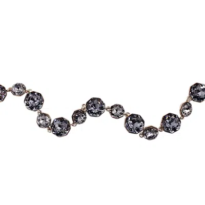 1610istanbul Women's Grey Bosphorus Dark Blue Swarovski Bracelet In Gray