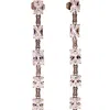 1610istanbul Women's Grey Bridal Bloom Swarovski Earrings