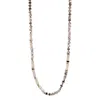 1610istanbul Women's Grey Bridal Mother Of Pearl Chain Necklace