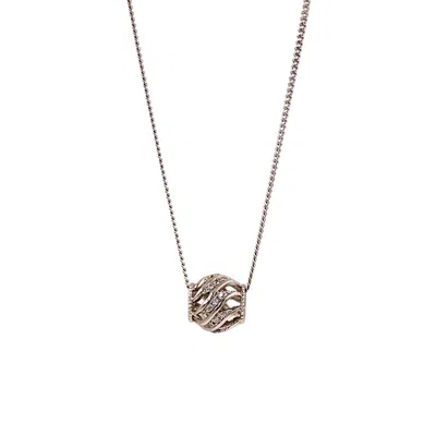 1610istanbul Women's Grey Bridal Swarovski Necklace