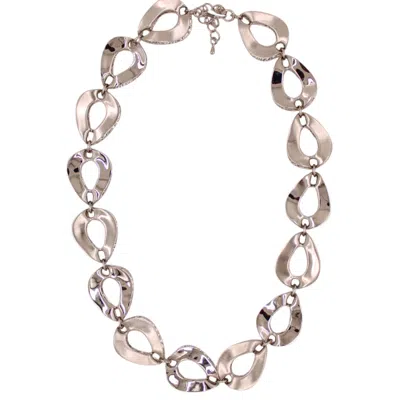 1610istanbul Women's Grey Byzantine Chain Necklace In Gray