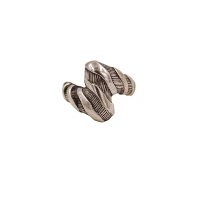1610istanbul Women's Grey Byzantine Monogram Ring
