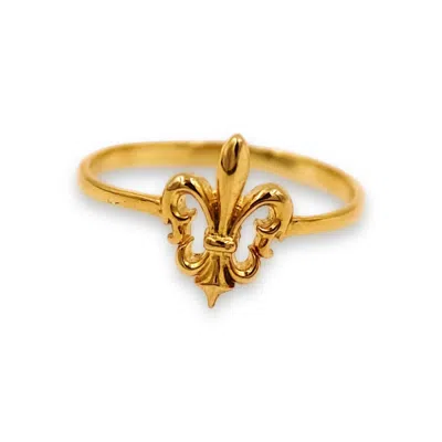 1610istanbul Women's Lily Gold Ring