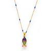 1610istanbul Women's Prosperity Gold Fish Necklace In Gold