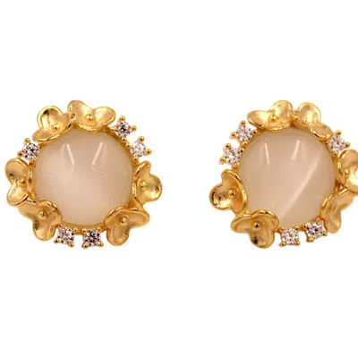 1610istanbul Women's Rose Gold Dolmabahce Palace Earrings