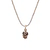 1610istanbul Women's Rose Silver Necklace