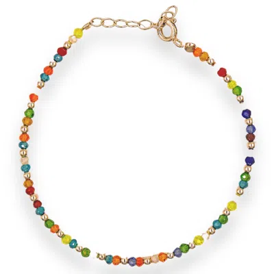 1610istanbul Women's Silver Colorful Istanbul Bracelet