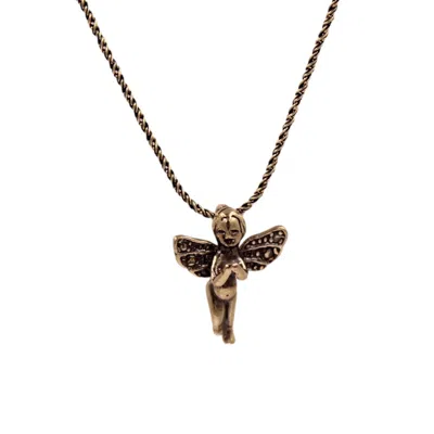 1610istanbul Women's Silver Hagia Sophia Angel Necklace