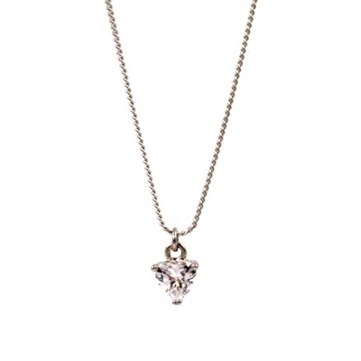 1610istanbul Women's Silver Heart Necklace