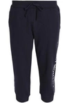 PERFECT MOMENT PERFECT MOMENT WOMAN CROPPED COTTON TRACK PANTS NAVY,3074457345619396700