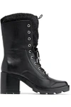 SIGERSON MORRISON SIGERSON MORRISON WOMAN GLOSSED LEATHER BOOTS BLACK,3074457345618743606