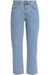 CURRENT ELLIOTT High-rise straight-leg jeans,3074457345619436754