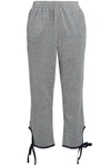 OPENING CEREMONY WOMAN CROPPED CHENILLE TRACK PANTS STONE,GB 4146401444387385