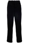 OPENING CEREMONY WOMAN STRIPED CHENILLE TRACK PANTS BLACK,GB 4146401444387301