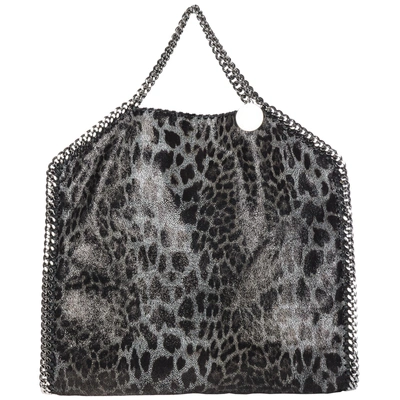 Stella Mccartney Women's Handbag Shopping Bag Purse Tote 3chain Falabella Fold Over Shaggy Deer In Black