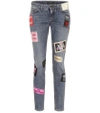 DOLCE & GABBANA CROPPED MID-RISE SKINNY JEANS,P00341481