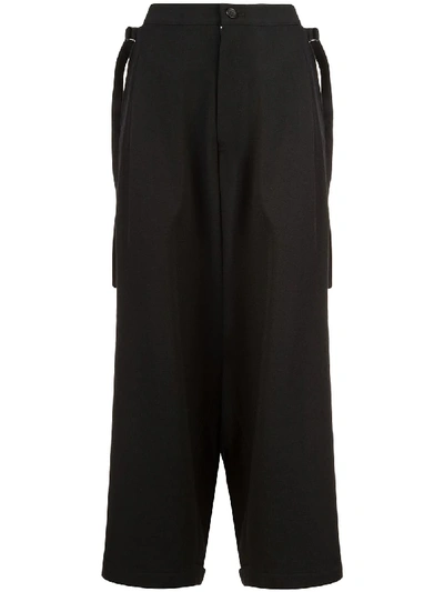 Yohji Yamamoto High-waisted Trousers - Black