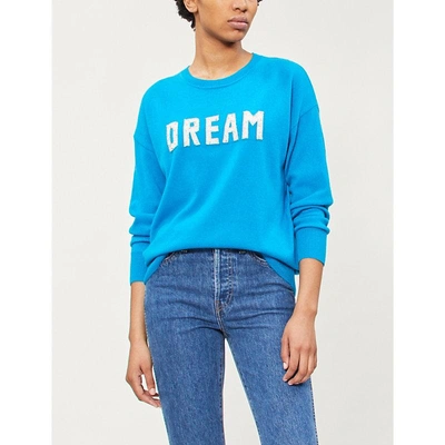Sandro Charles Dream Wool & Cashmere Graphic Sweater In Blue | ModeSens