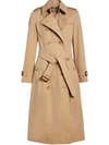 Burberry Chelsea Heritage Double-breasted Trench Coat In Neutrals