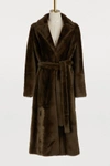 YVES SALOMON LACON SHEARLING COAT,9WYM60717MERL A8077