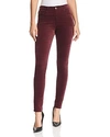 AG FARRAH SKINNY VELVET JEANS IN RICH CARMINE,OSV1379