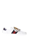 GUCCI GUCCI TIGER EMBROIDERED ACE SNEAKERS