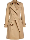 Burberry Chelsea Heritage Double-breasted Trench Coat In Neutrals