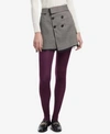Hue Opaque Sheer To Waist Tights In Deep Burgundy