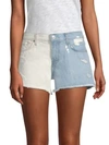 7 FOR ALL MANKIND Cutoff Distressed Denim Shorts,0400099177690