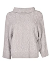 MAX MARA CABLE KNIT SWEATER,10718242