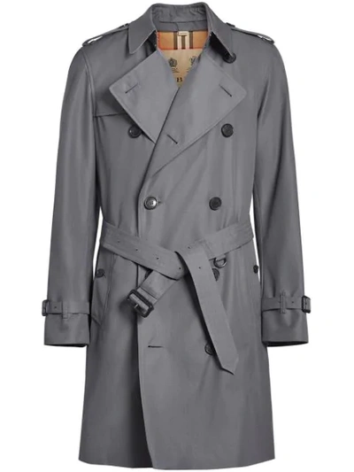 Burberry 切尔西版型 - Heritage Trench 风衣 In Mid Grey