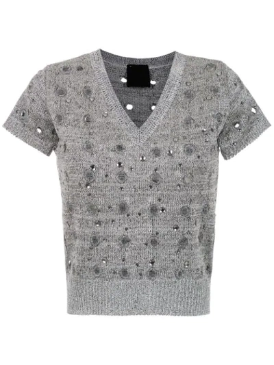 Andrea Bogosian Knitted Top - 灰色 In Grey
