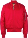 ALPHA INDUSTRIES ALPHA INDUSTRIES CLASSIC FLIGHT JACKET - RED