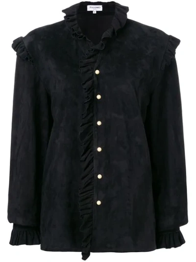 Palomo Spain Victorian Button Down Shirt - 黑色 In Black