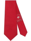 Gucci Tiger Underknot Silk Tie In 6400 Red