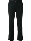 ALBERTO BIANI ALBERTO BIANI FLARED CROPPED TROUSERS - BLACK