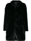 ASPESI ASPESI REVERSIBLE MIDI COAT - 黑色