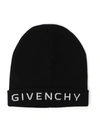 GIVENCHY GIVENCHY TURNED UP LOGO BEANIE