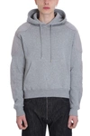 GMBH RENWHAR GREY COTTON HOODIE,10719307