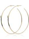 LIZZIE MANDLER FINE JEWELRY LIZZIE MANDLER FINE JEWELRY YELLOW GOLD DIAMOND HOOP EARRINGS - METALLIC