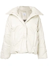 Nanushka Concealed Front Jacket - Neutrals In Neutrals