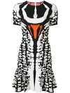 ALEXANDER MCQUEEN BEETLE JACQUARD MINI DRESS