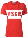 Msgm T-shirt Mit Logo-print In Red