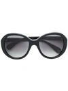 GUCCI GUCCI EYEWEAR OVERSIZED FRAME SUNGLASSES - 黑色