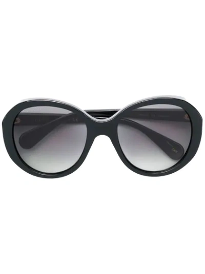 Gucci Eyewear Oversized Frame Sunglasses - 黑色 In Black