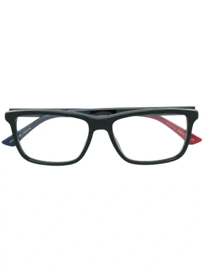 Gucci Eyewear Rectangular Frame Glasses - 黑色 In Black
