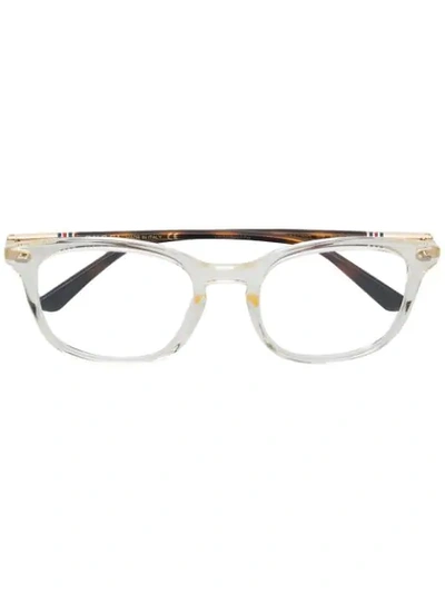 Gucci Eyewear Square Frame Glasses - 白色 In White